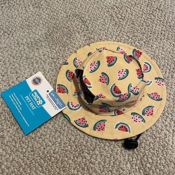 Heart to Tail Other - Dog Pet Bucket Hat Adorable Watermelon Print for Sz S/M dog adjustable strap